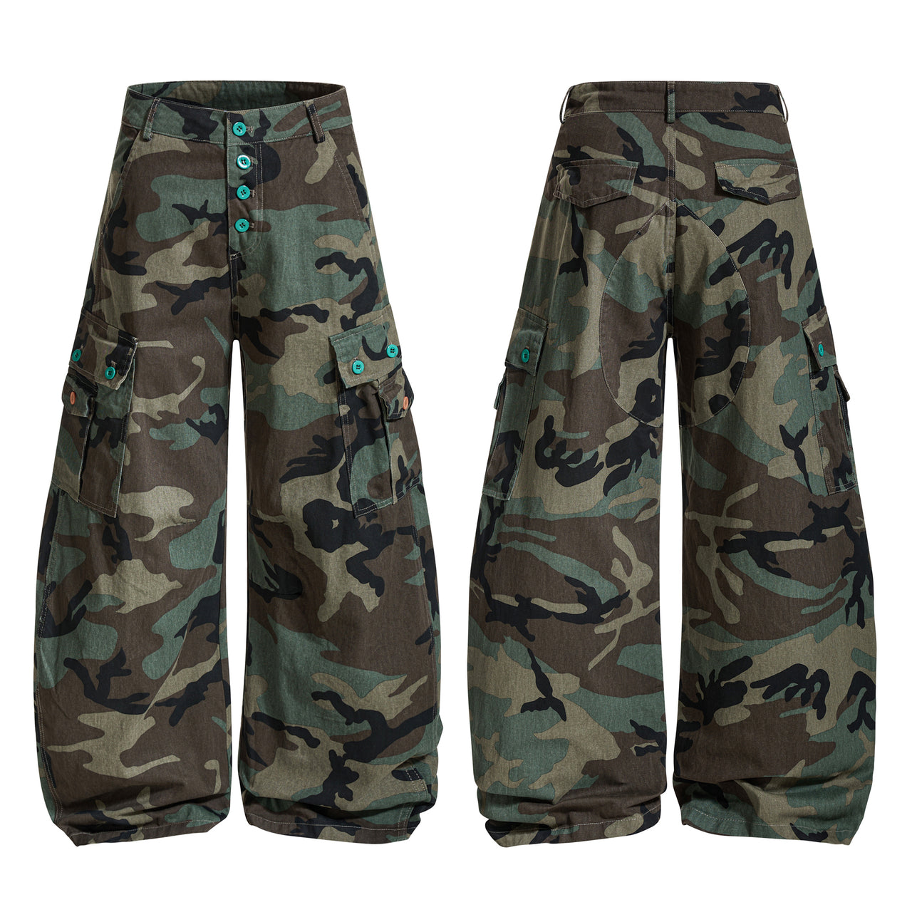 Omirad Classic Camo Wide Cargo Pants