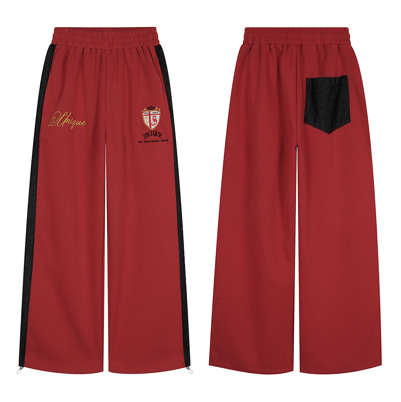 Omirad Vintage Track Wide-Leg Pants