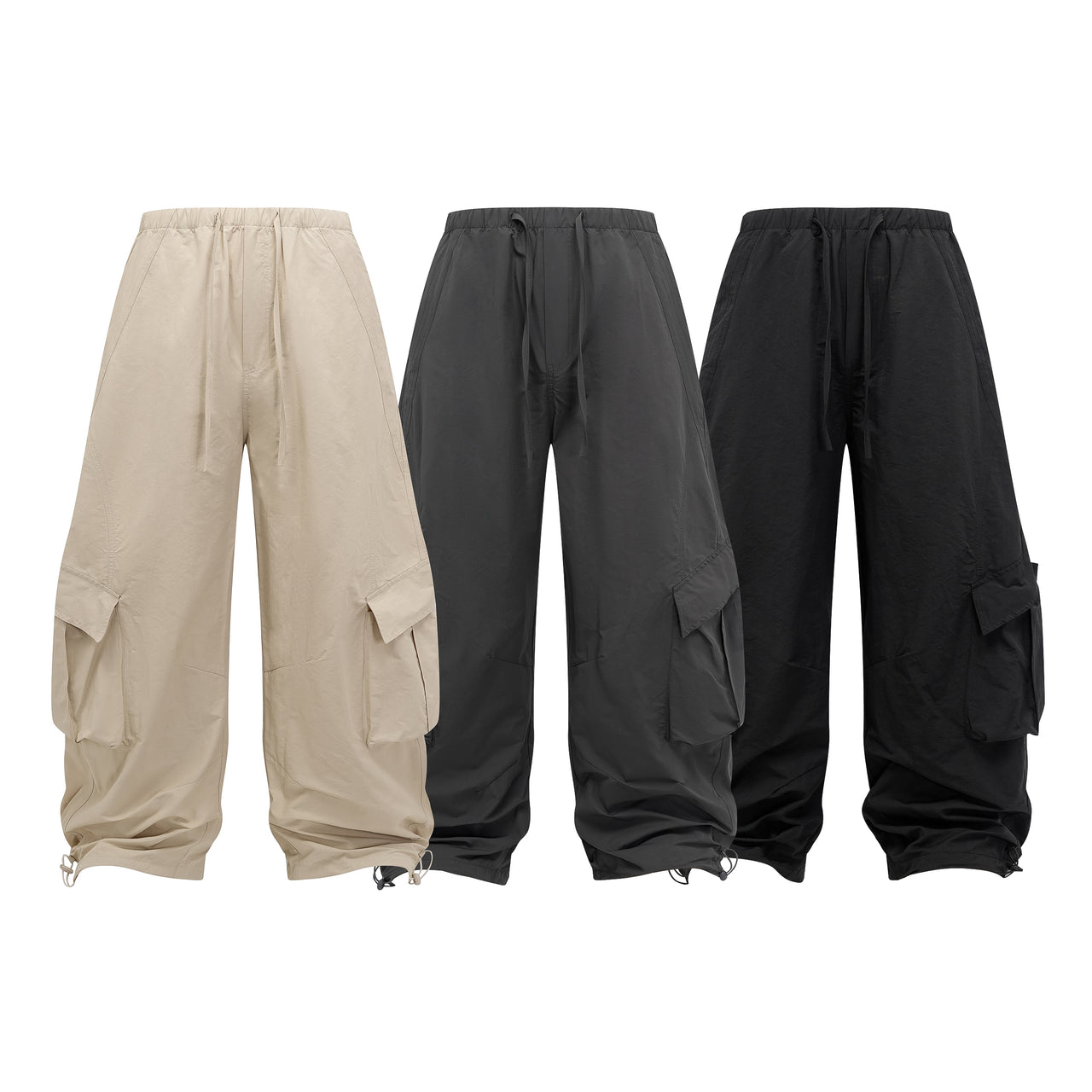 Omirad Wide-Leg Utility Cargo Pants