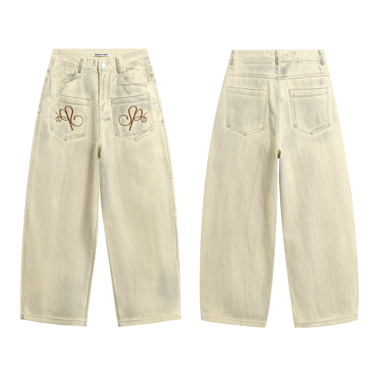Retro American Dirty Wash Relaxed Jeans