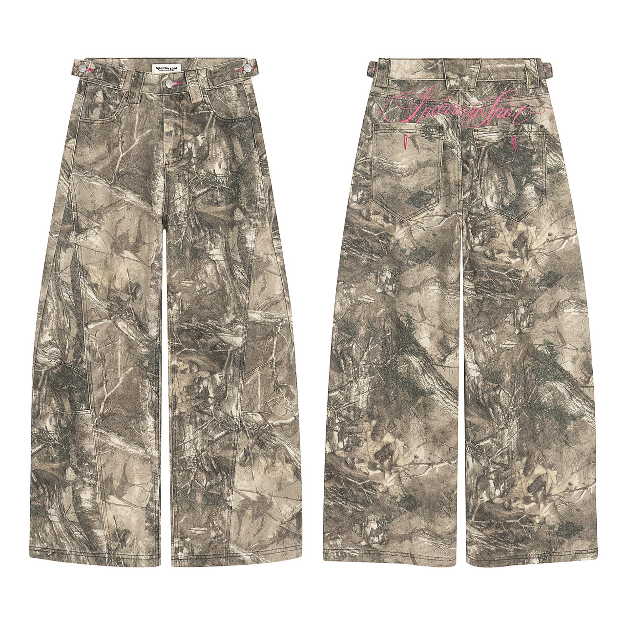 American Vintage Resin Camouflage Jeans