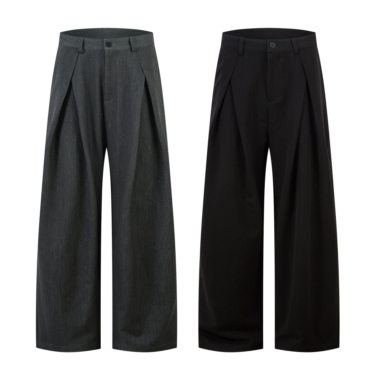 Omirad Pleated Wide-Leg Trousers