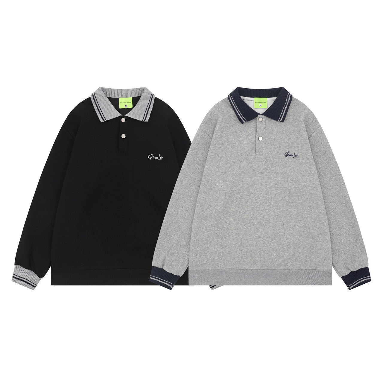 American High-Street Polo Collar Sweatshirt