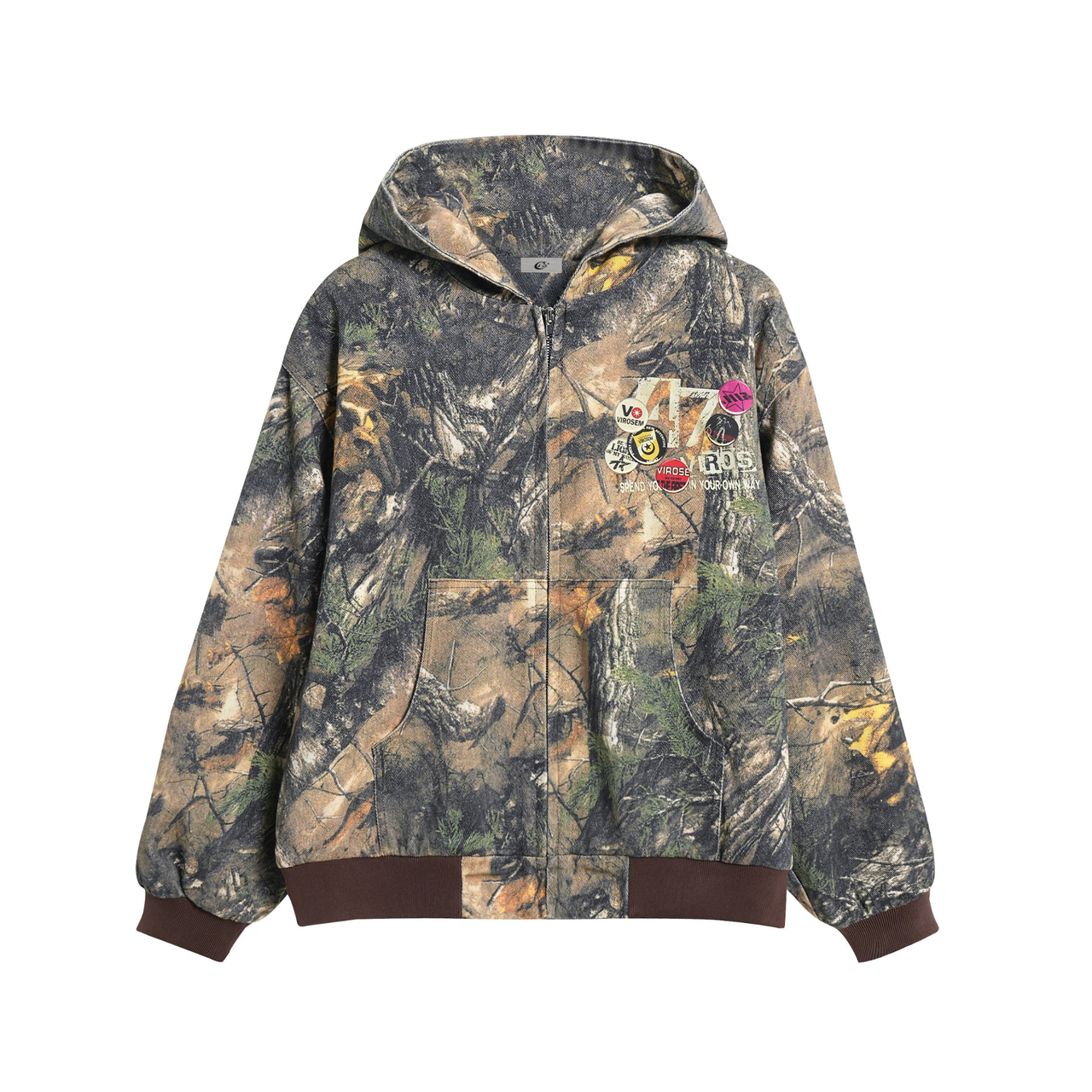 Omirad Camo Patchwork Zip Hoodie