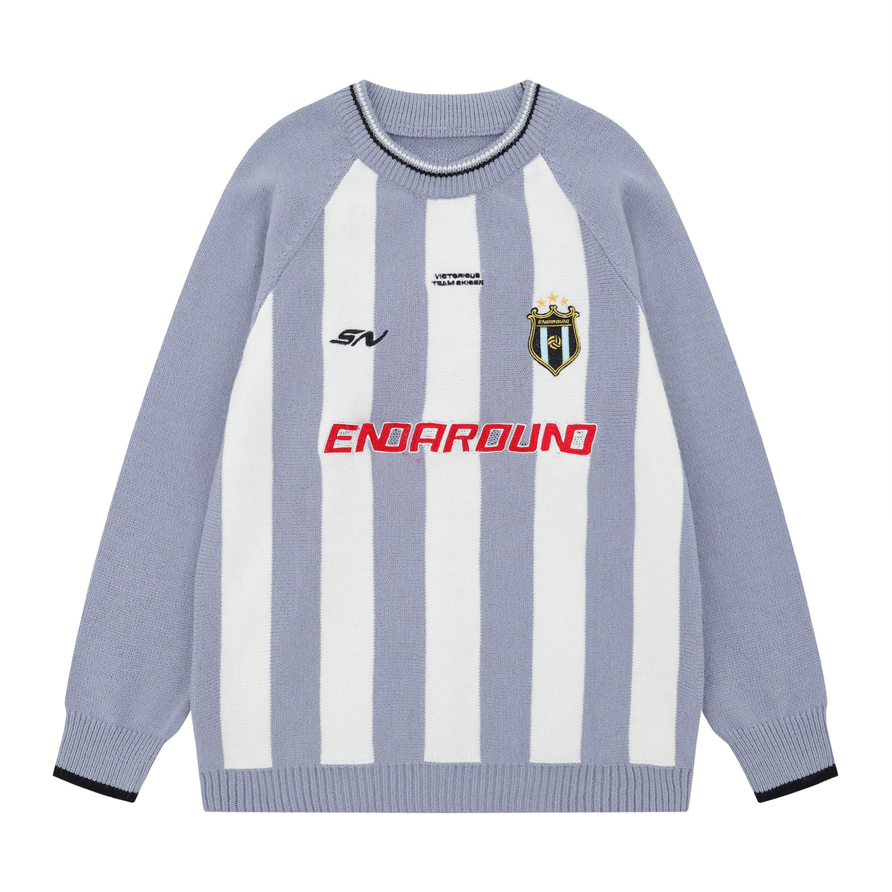 Omirad Striped Crest Knit Sweater