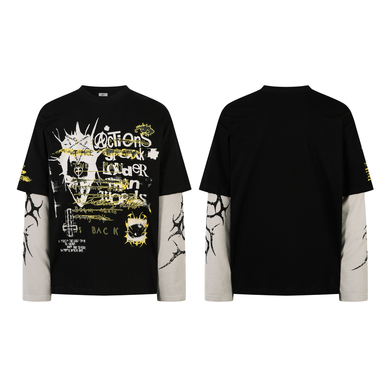 Omirad Layered Graphic Long Sleeve Tee