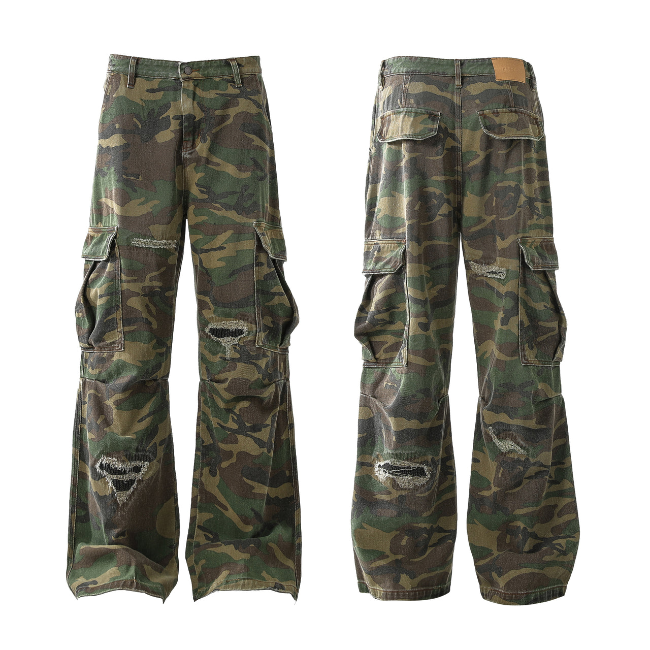 Camouflage Distressed Pants