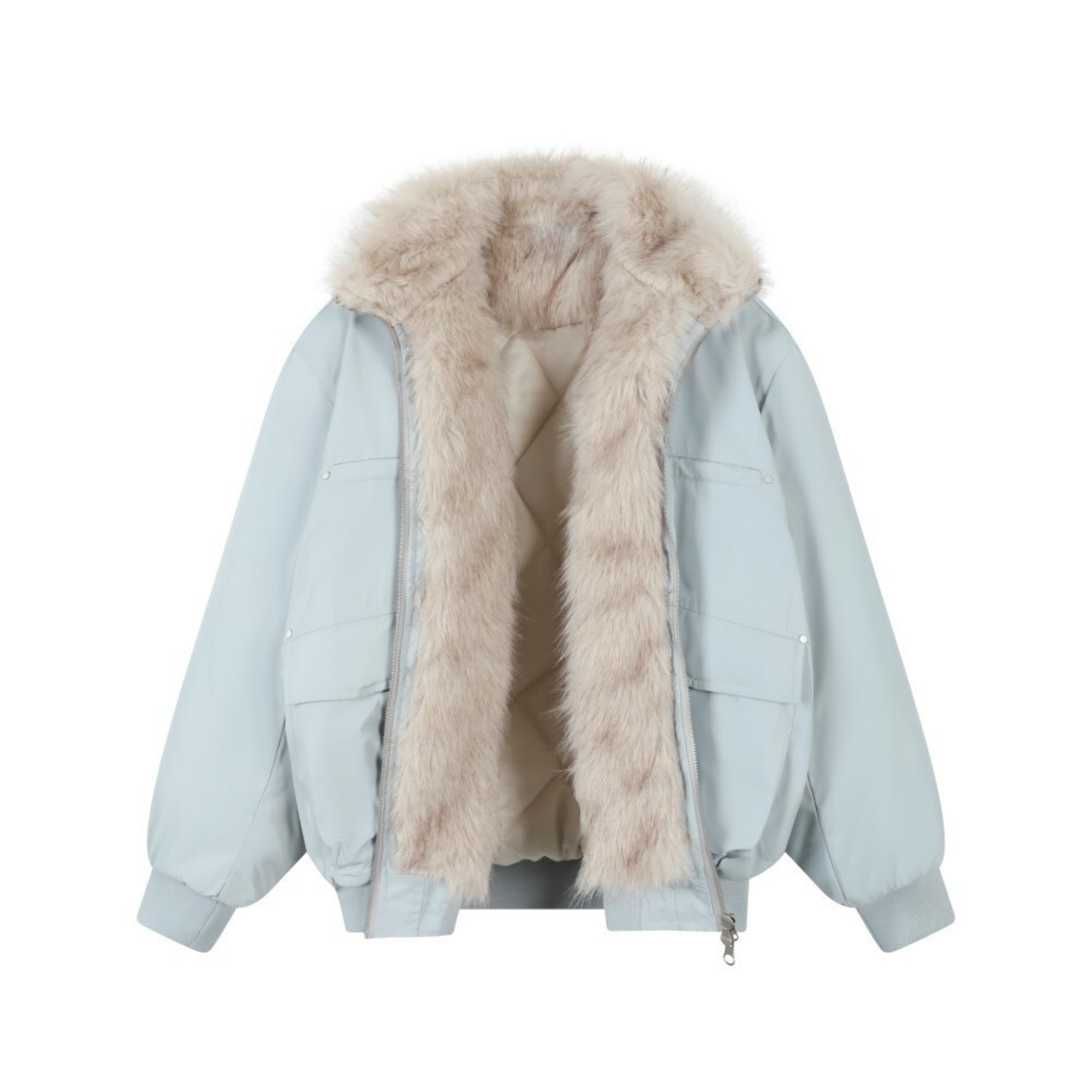 Omirad Faux Fur Lined Utility Jacket
