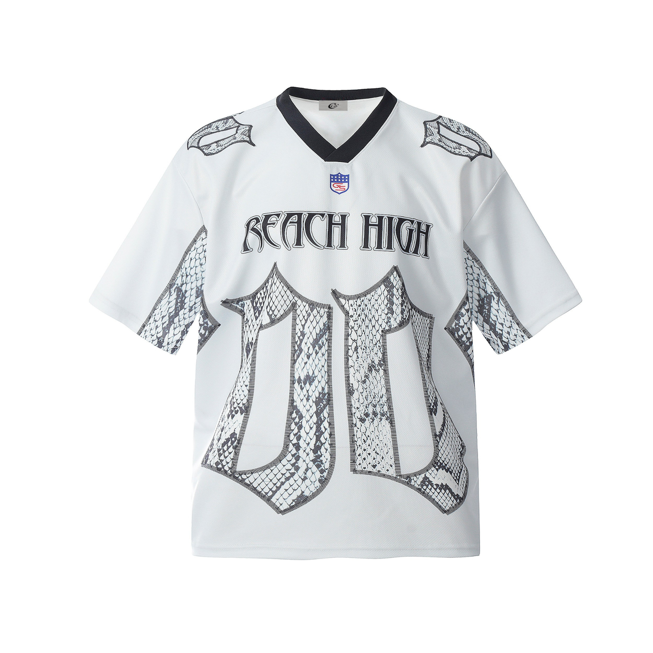 Omirad Reach High Snake-Print Jersey Tee