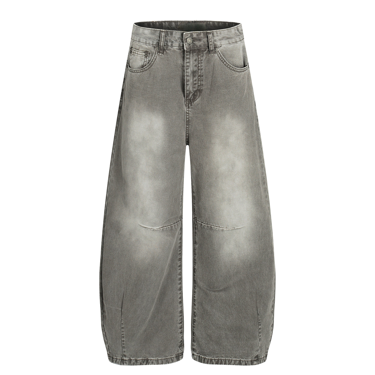 Omirad Vintage Grey Washed Denim Pants
