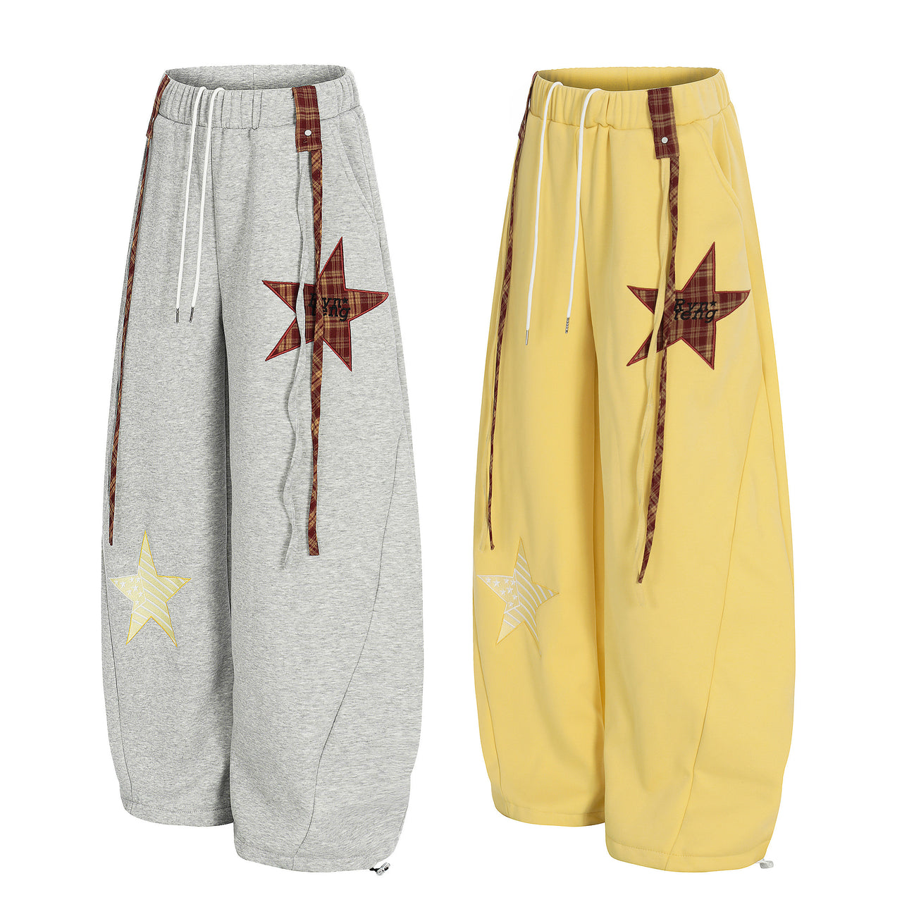 Omirad Star Panel Wide Sweat Pants