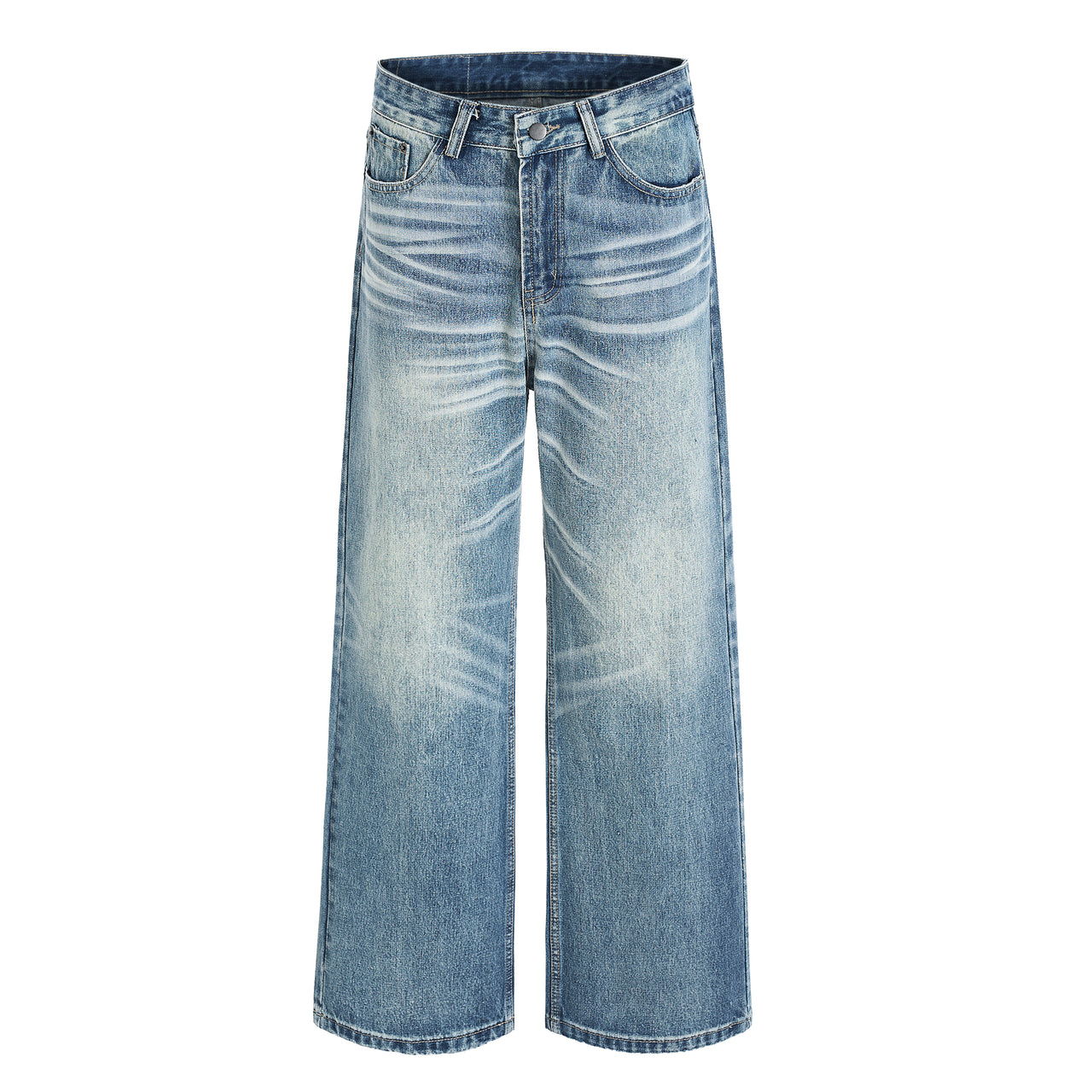 Omirad Washed Wide-Leg Denim Jeans