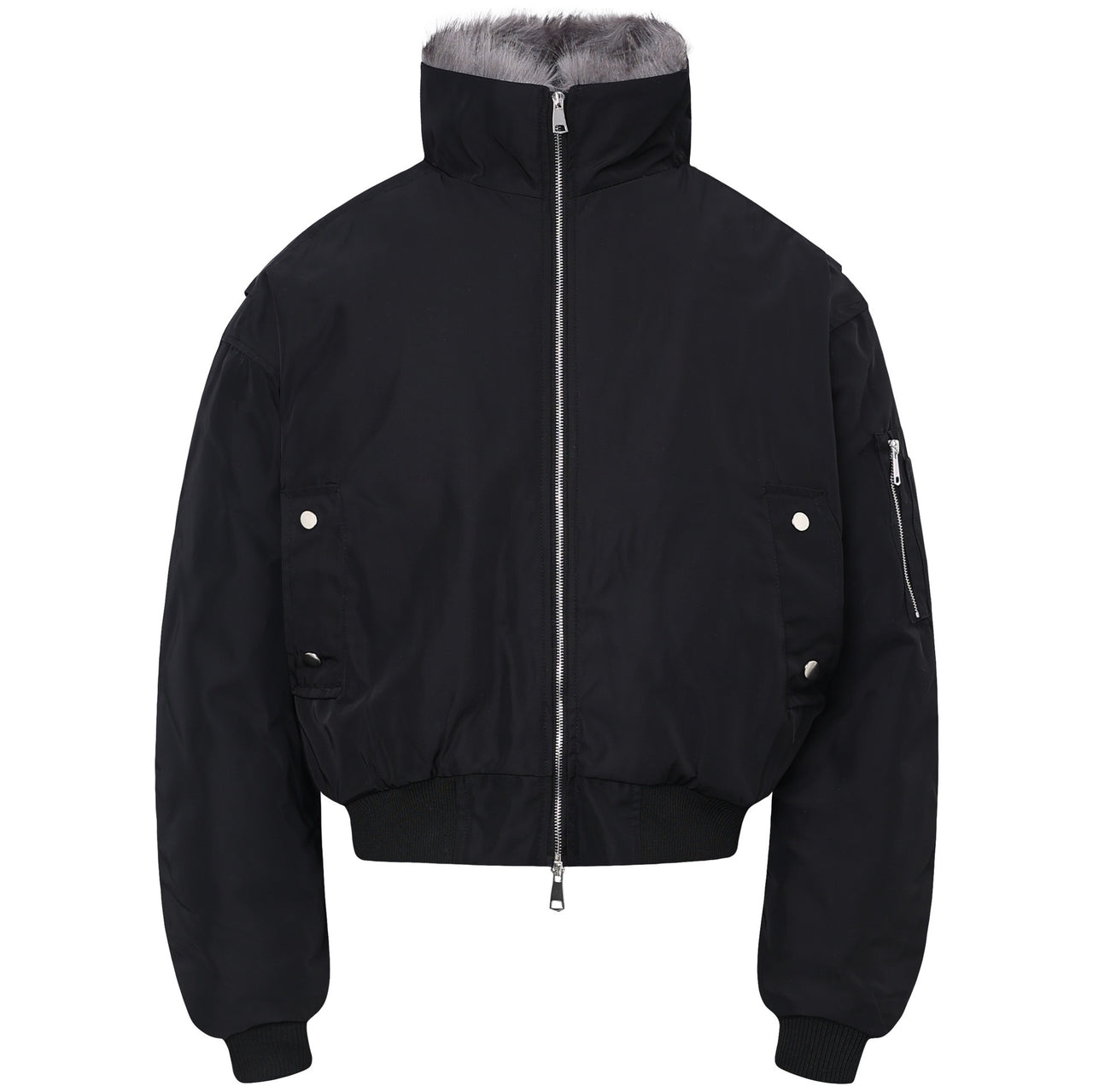 Faux Rabbit Fur Lined Jacket