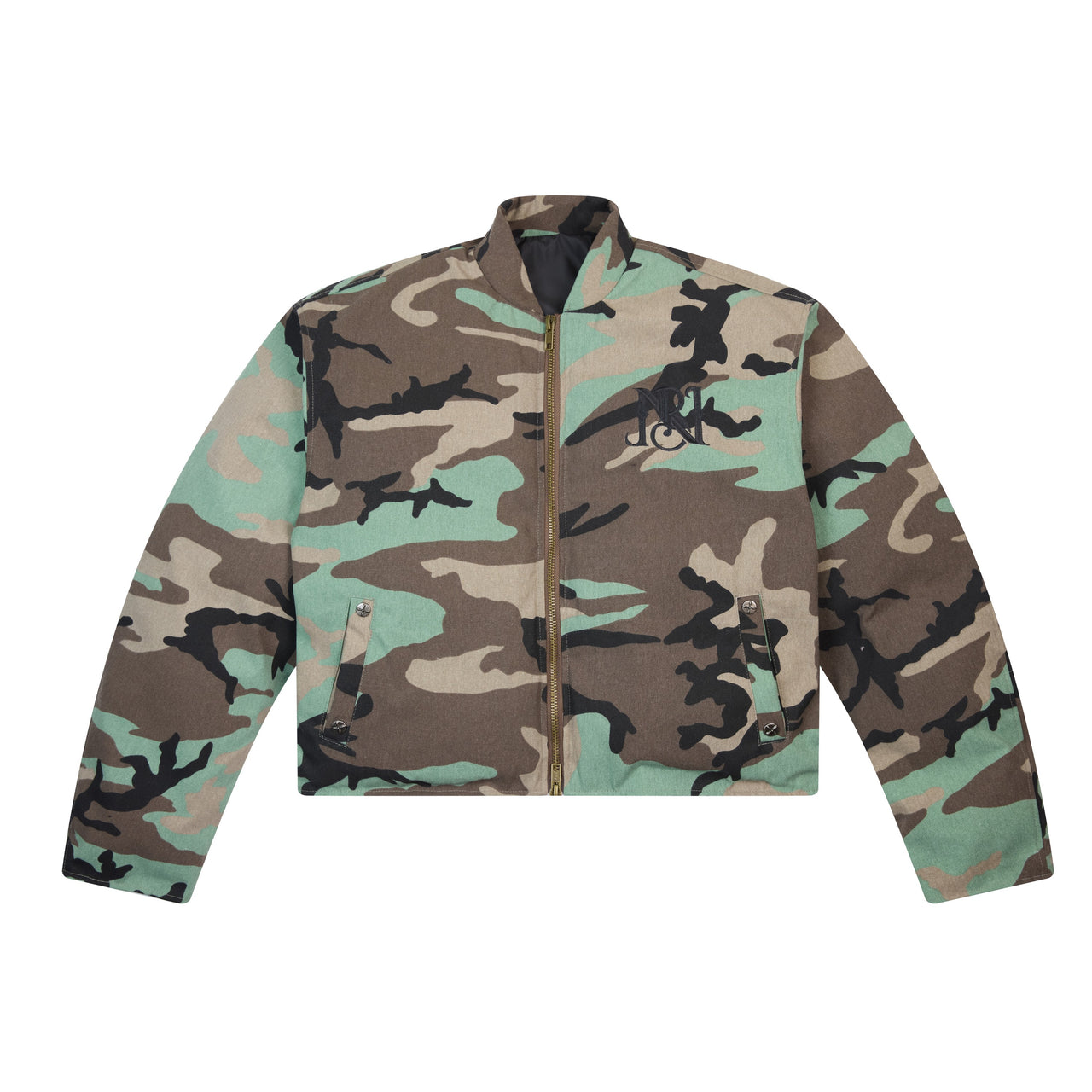 Omirad Minimal Embroidered Zip Jacket