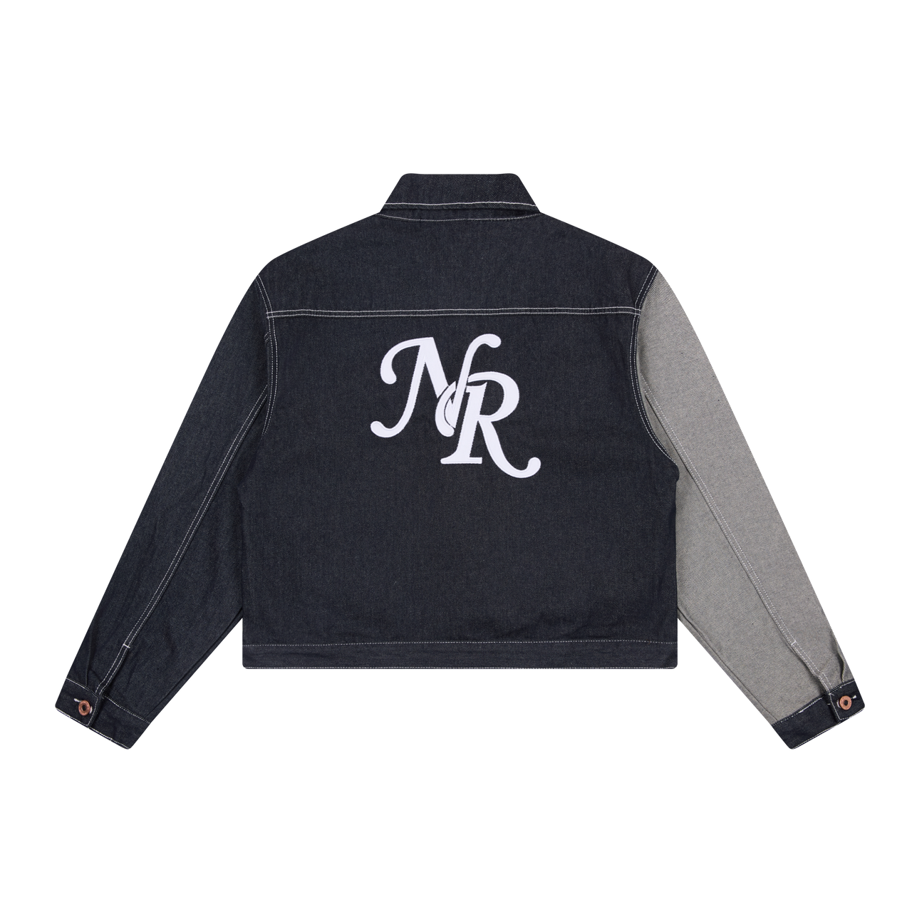 Omirad Mixed-Panel Denim Work Jacket