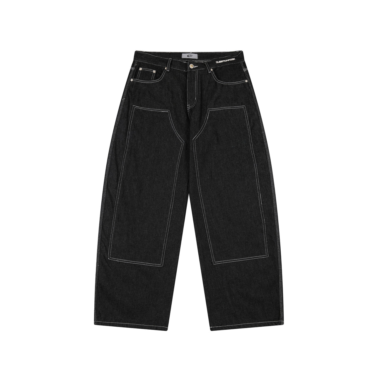 Omirad Panel-Stitch Wide-Leg Denim Pants