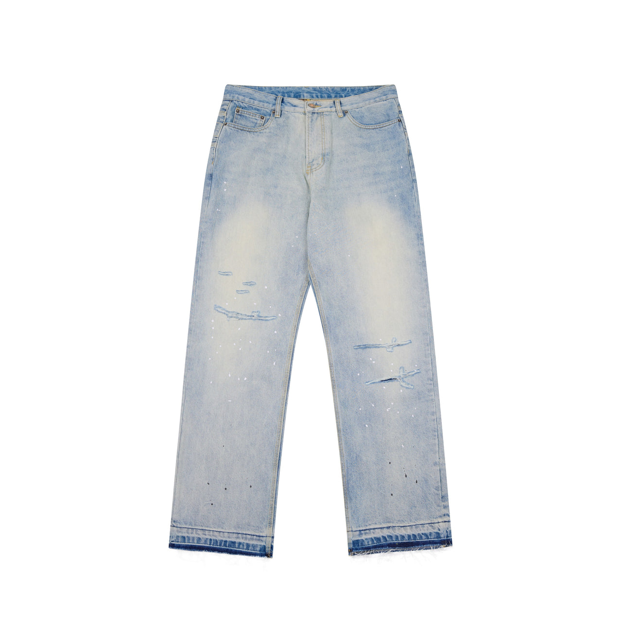 Omirad Dual-Tone Paint-Splatter Denim