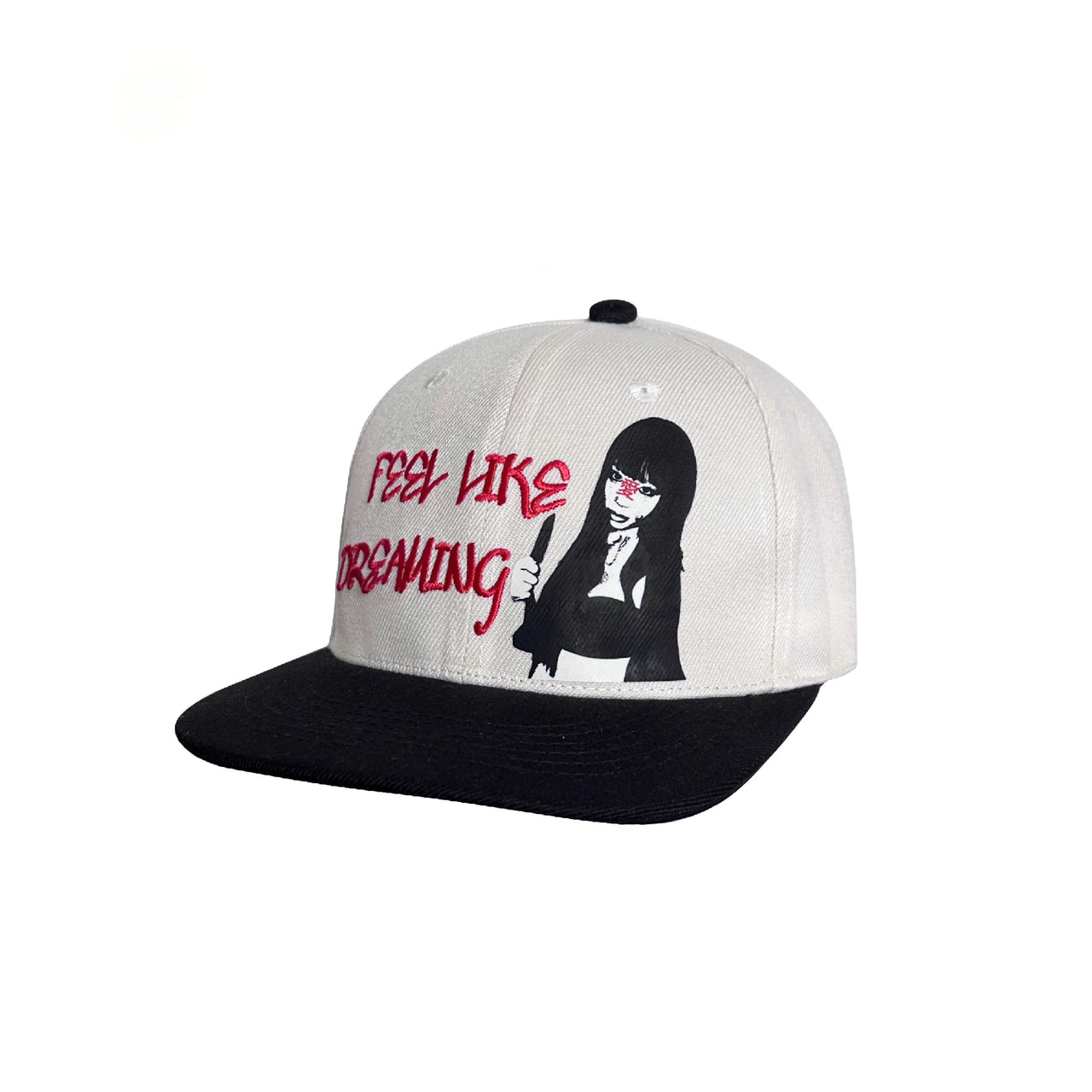 3D Embroidered Adjustable Flat-Brim Cap