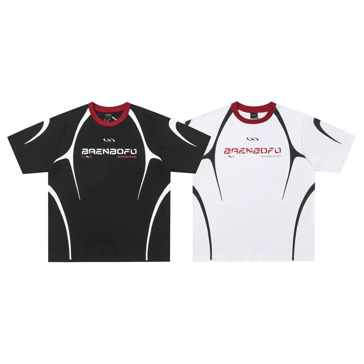 Streetwear Color-Block Graphic Tee