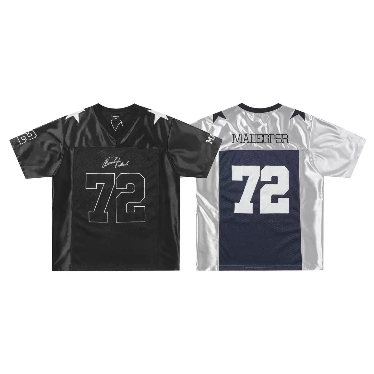 Trendy Patchwork Mesh Silky Tee