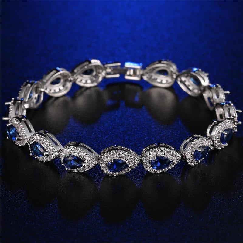 Geometric Multi-Element Rhinestone Bracelet