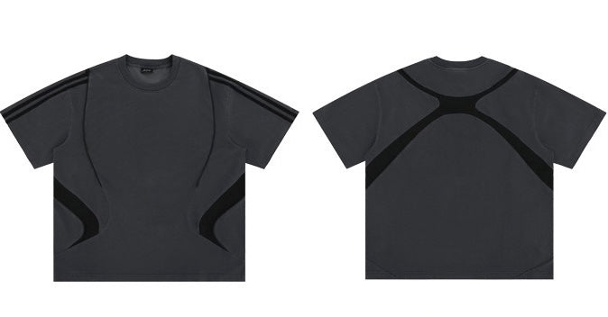 American Patchwork Deconstructed Functional Tee