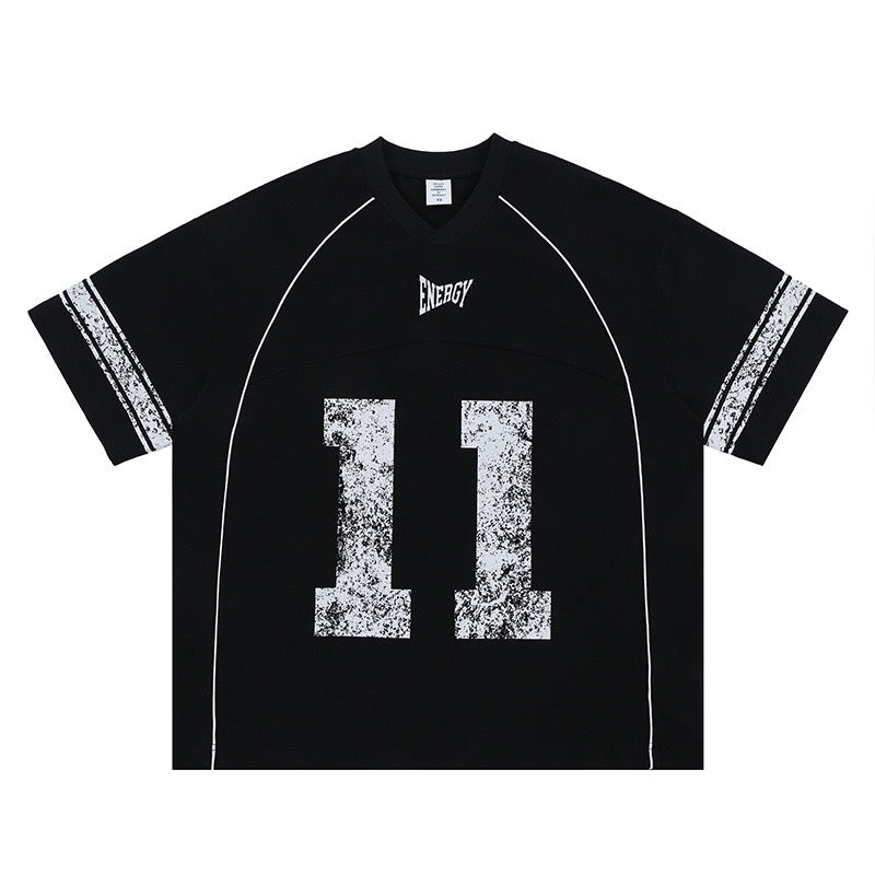 American Streetwear Snowflake Crackle Distressed Tee