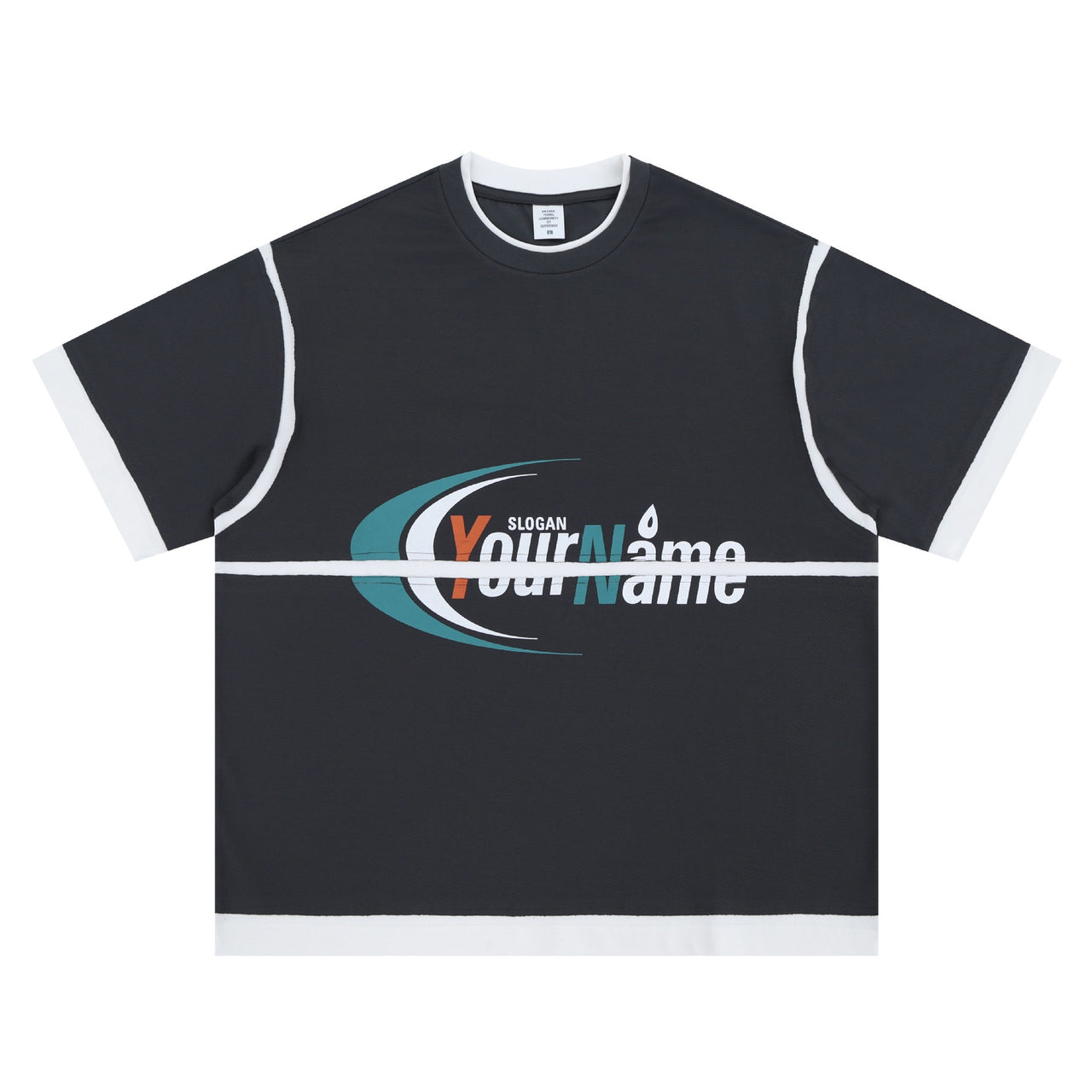 American Patchwork Layered Look Tee