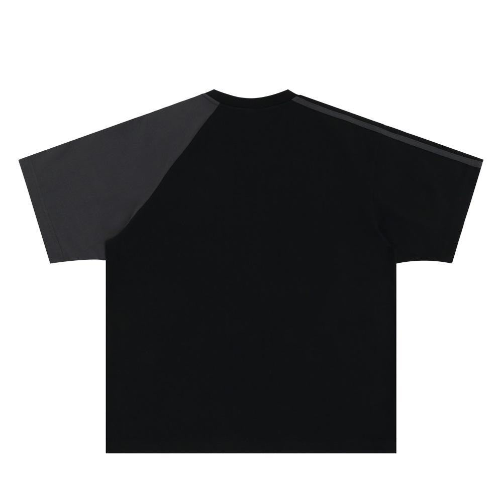 American Vintage Color-Block Raglan Letter Print Tee