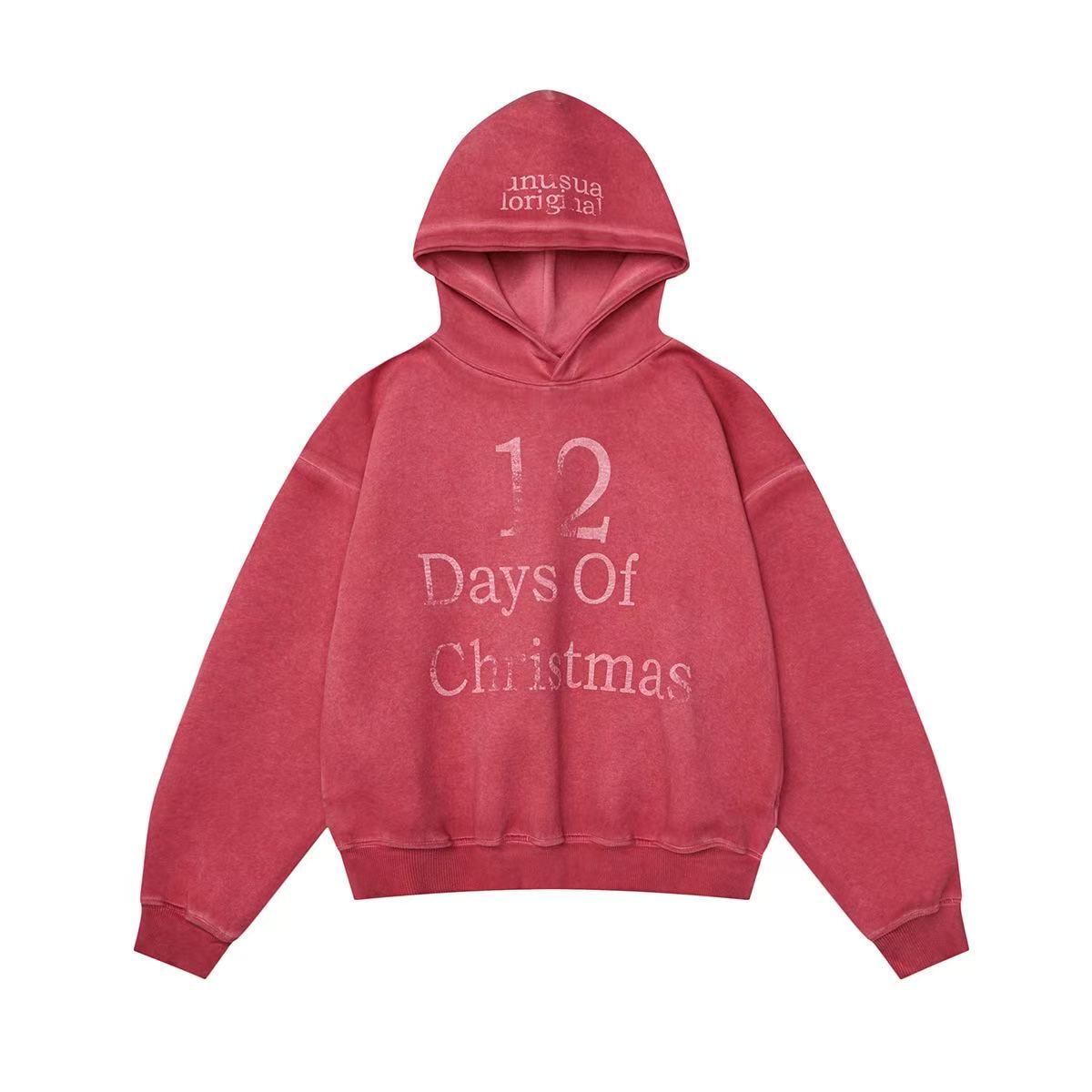 Omirad “12 Days of Christmas” Vintage Pullover Hoodie