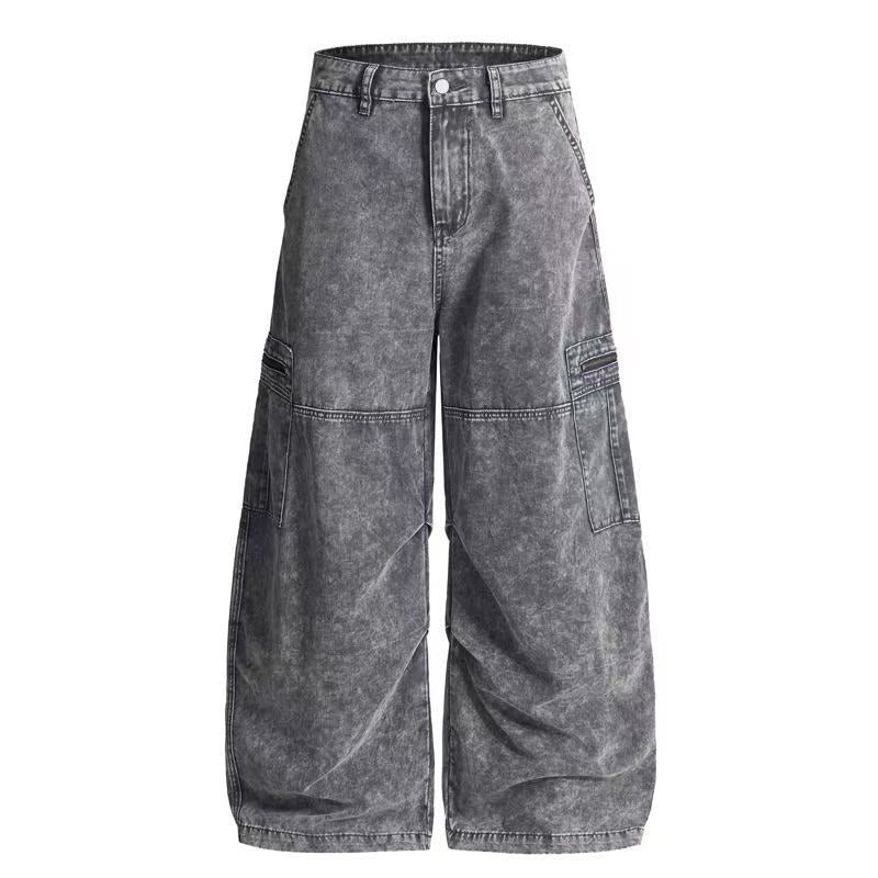Omirad Vintage Wash Wide-Leg Pants