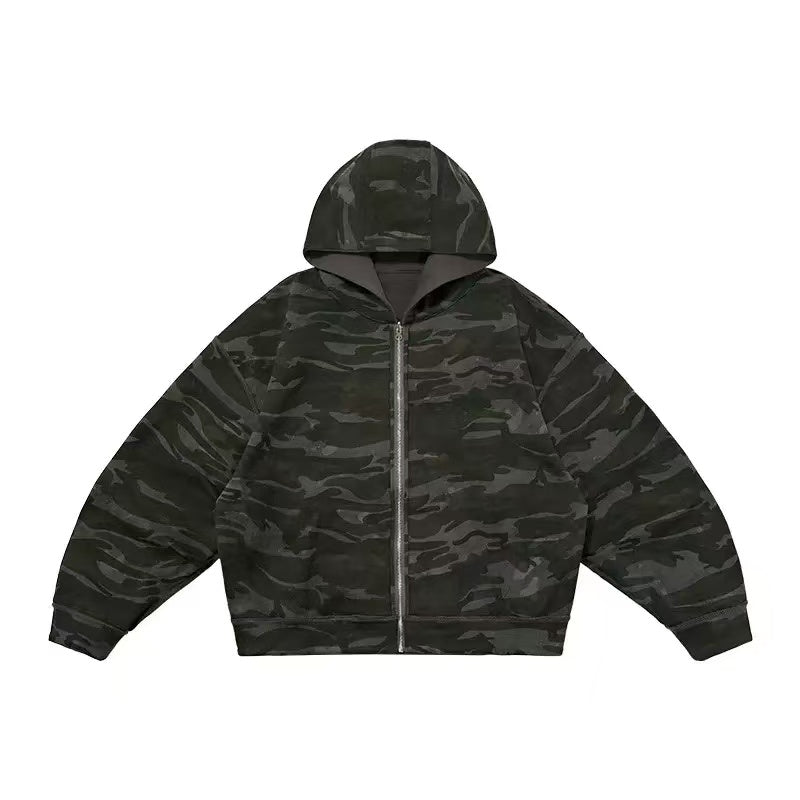 American Vintage Camouflage Reversible Hoodie