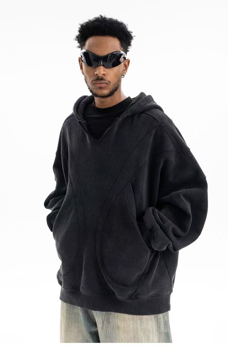 Omirad Curved Seam Washed Hoodie