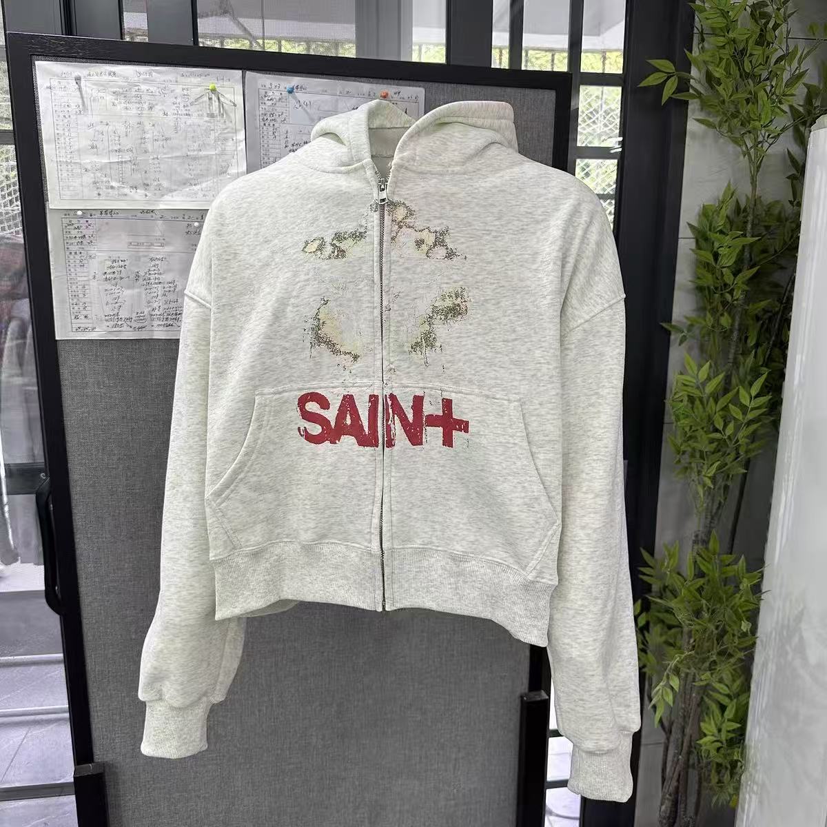 Omirad Fleece-Lined SAINT+ Zip Hoodie