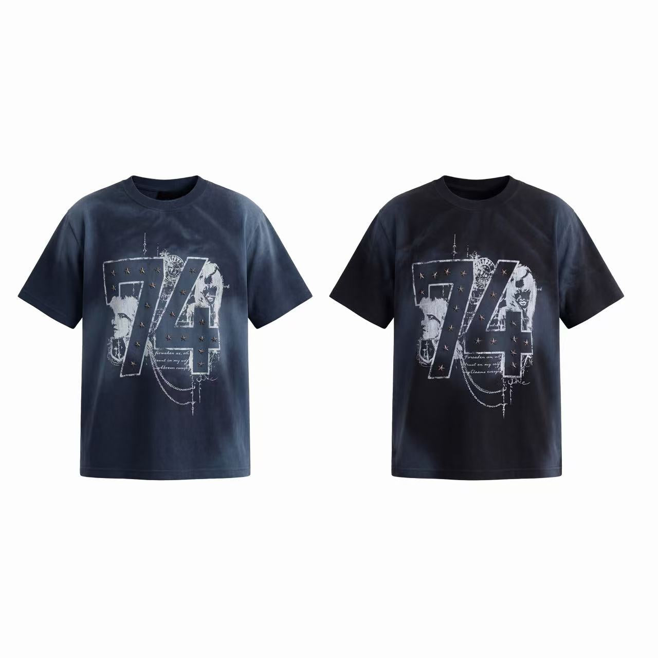 Omirad “74 Star Distressed Graphic Tee”