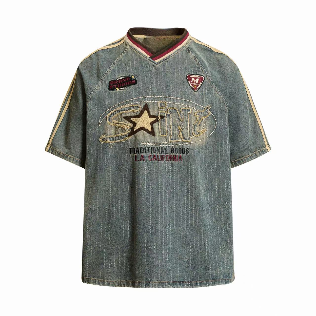 Omirad “Vintage Pinstripe Sport Tee”