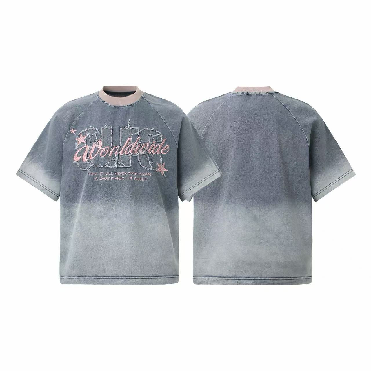 Omirad Vintage Fade Script Graphic T-Shirt