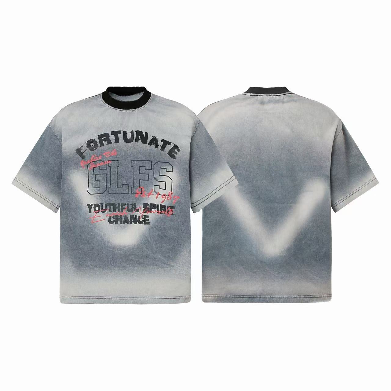 Omirad Vintage Spray Fade Graphic T-Shirt