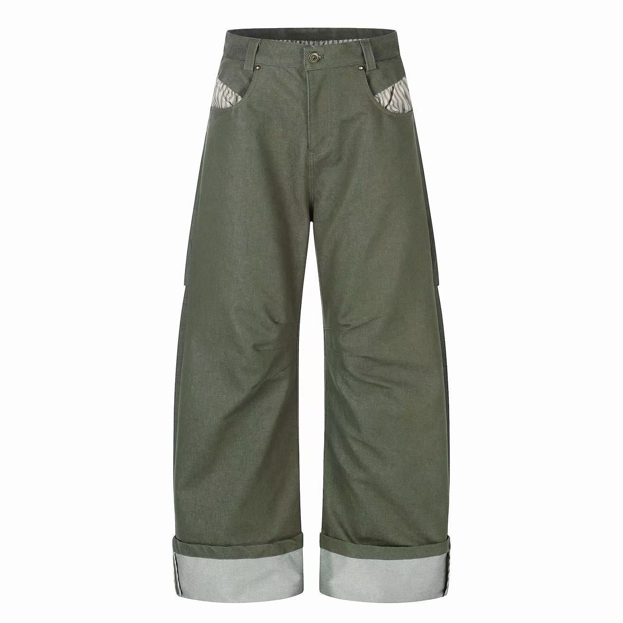 Omirad “Vintage Utility Fold-Hem Pants”