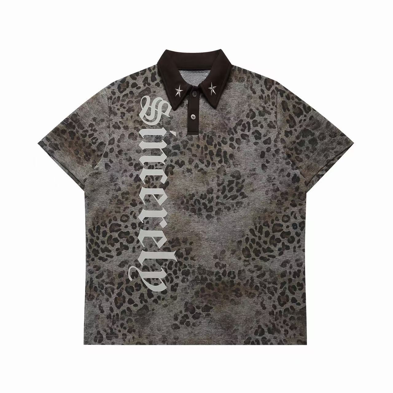Omirad Leopard Gothic Polo Tee