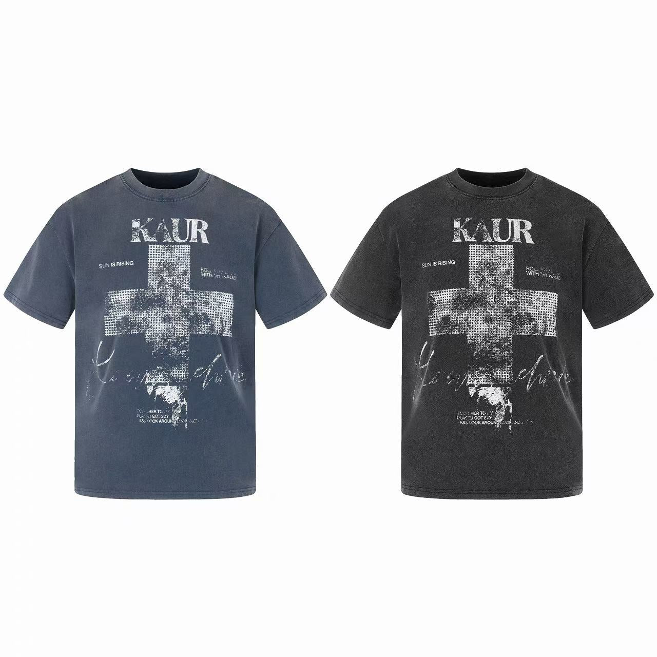 Omirad Washed Cross Graphic Tee