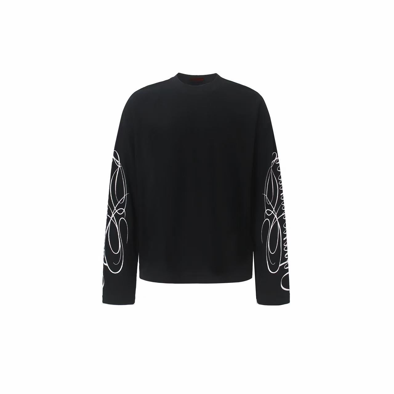 Omirad Leopard Print Waffle Long Sleeve