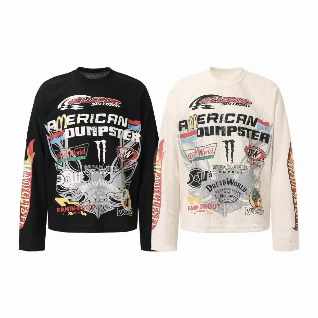 Omirad Racing Graphic Waffle Long Sleeve