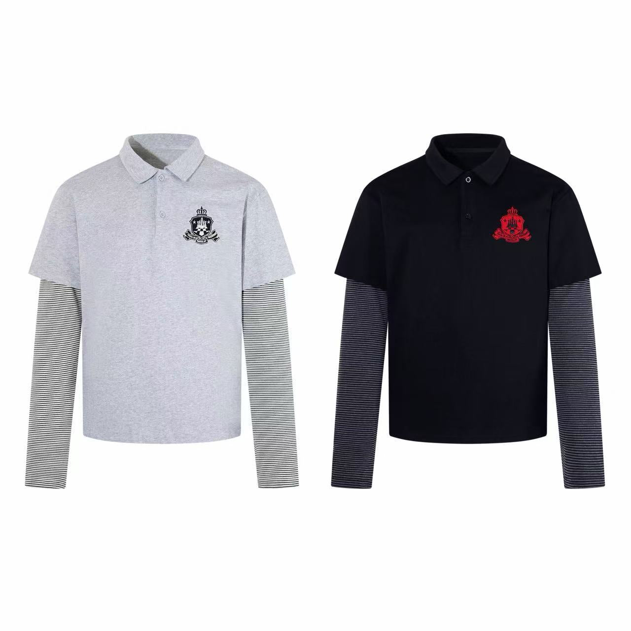 Omirad Fur Collar Layered Polo