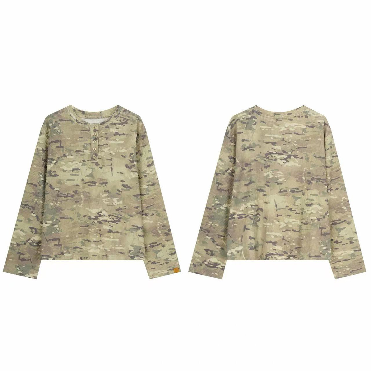 Omirad Camo Henley Long Sleeve Tee
