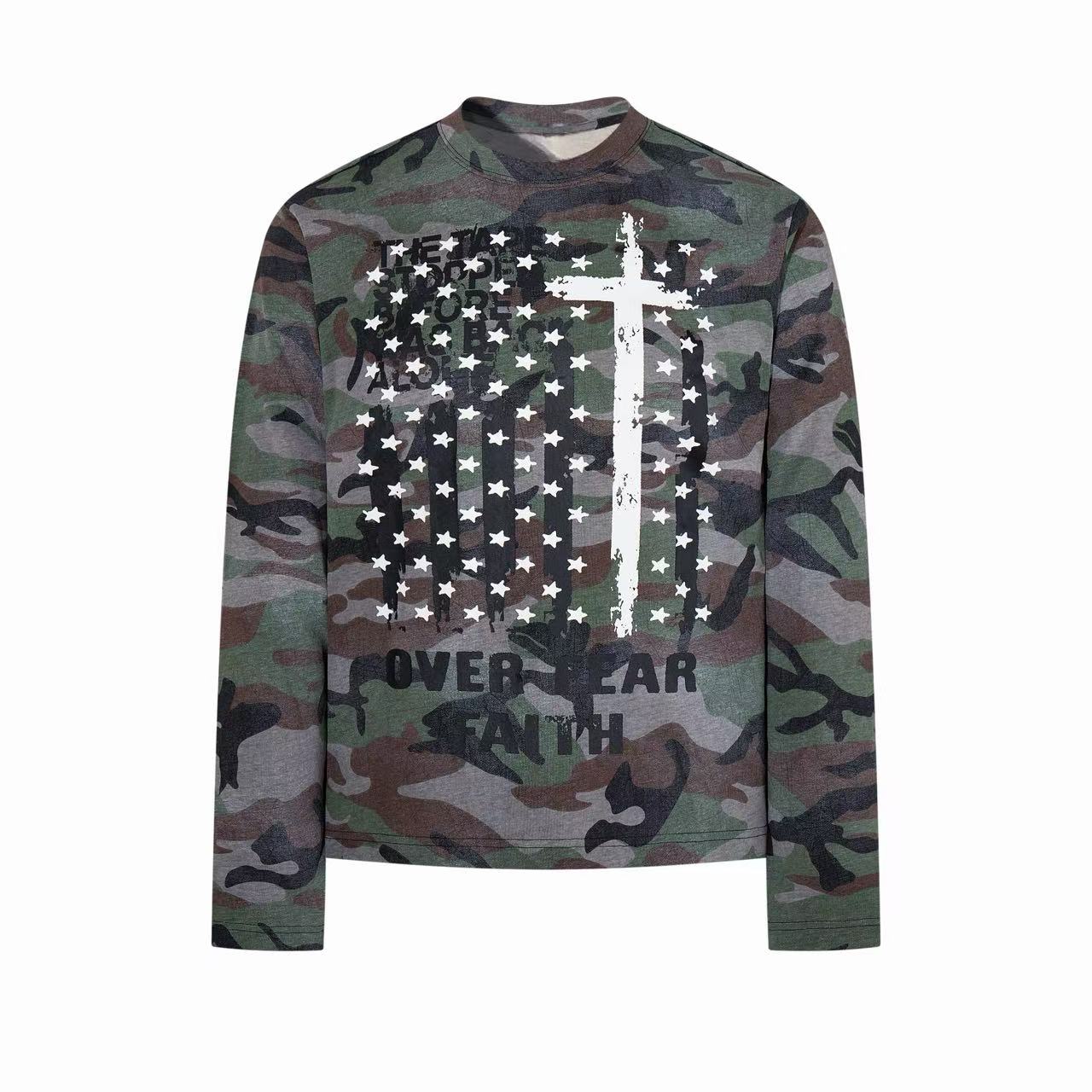Omirad Camo Cross Graphic Long Sleeve Tee