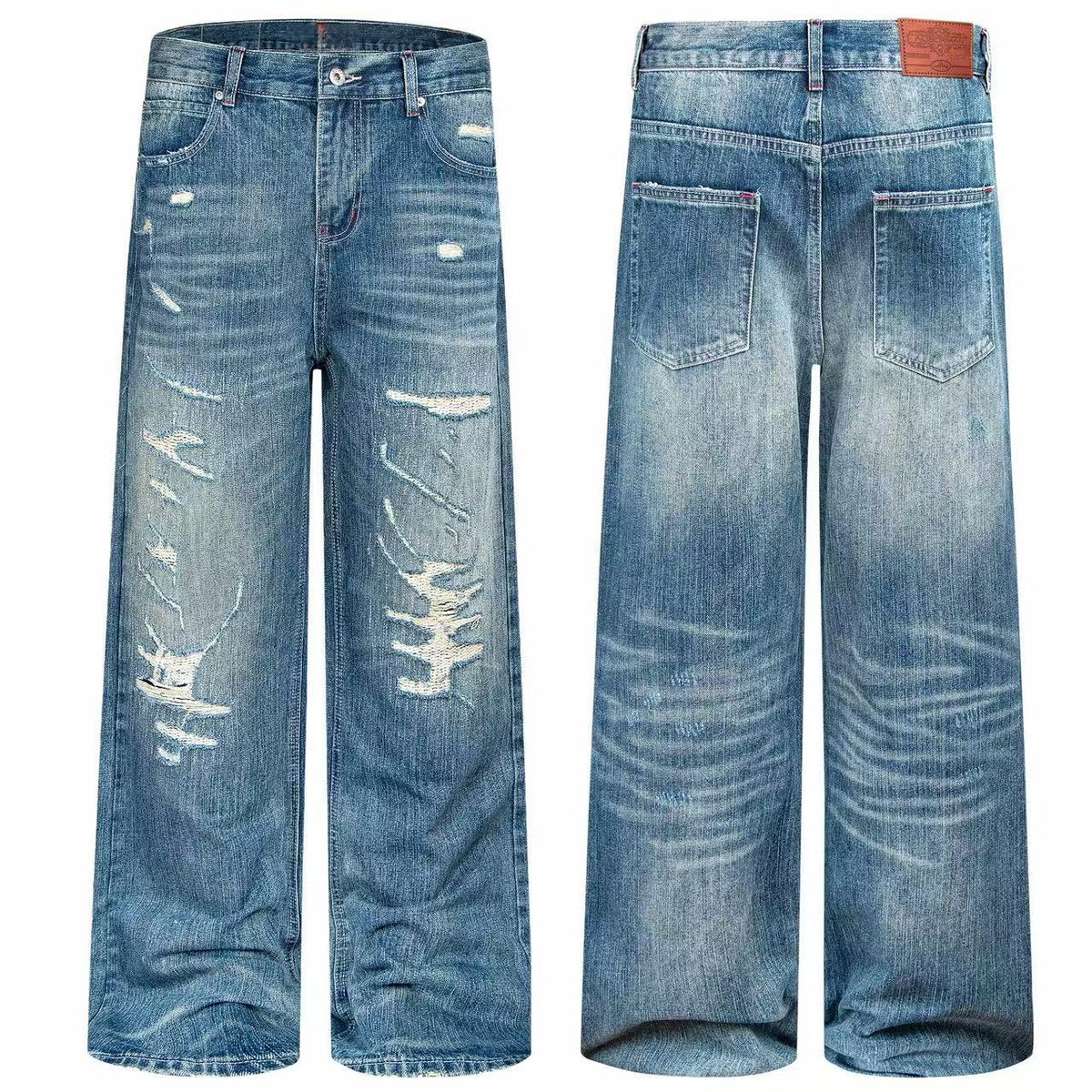 Omirad Vintage Ripped Baggy Jeans