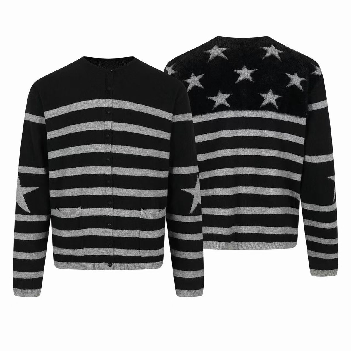 Omirad Star Stripe Knit Cardigan