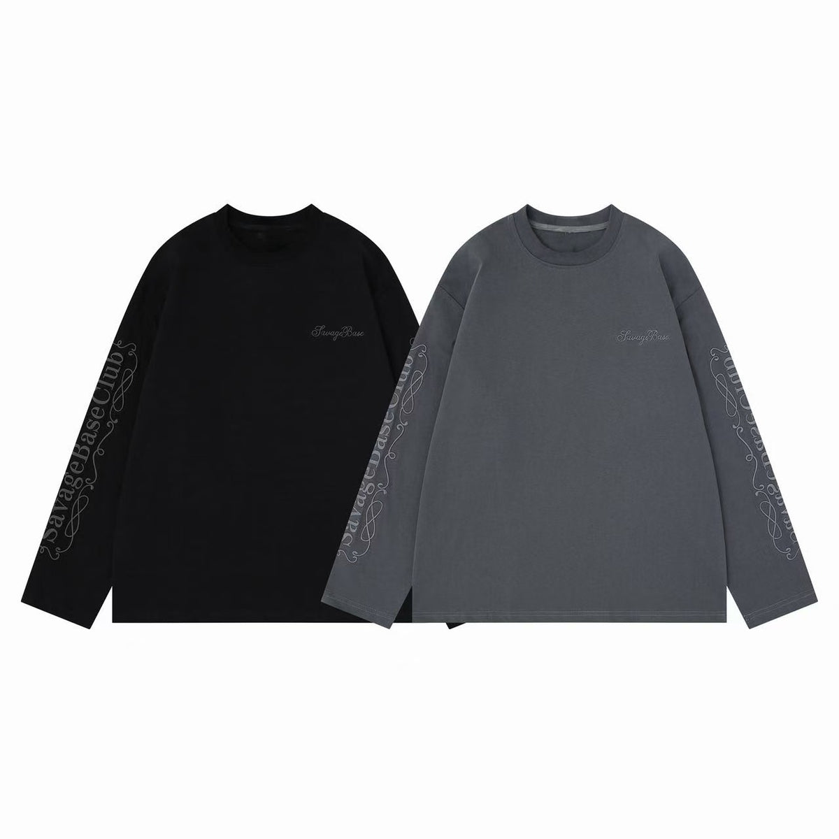 Omirad Vintage Script Sleeve Long Sleeve Tee