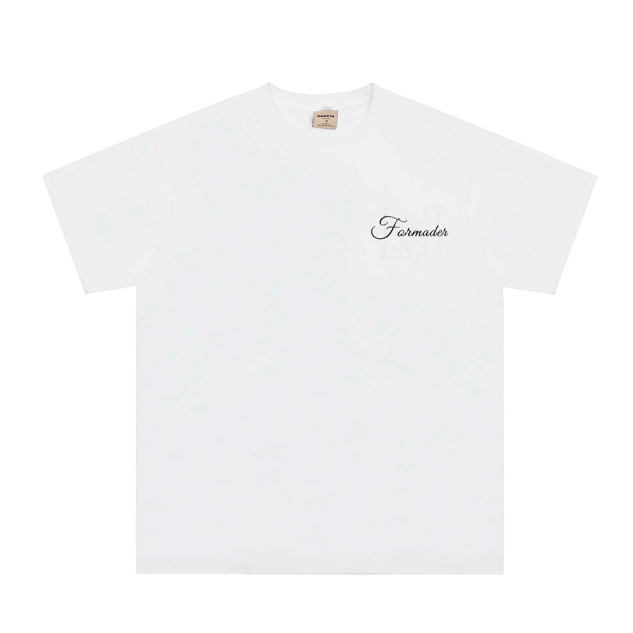 Textured Embroidered Short Sleeve Tee